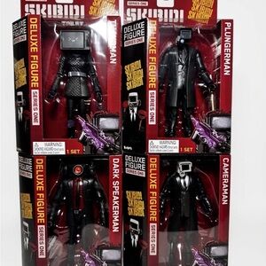 Deluxe Figure Skibidi Toilet Series 1 6" Full Set Of 4 NIB USA New
